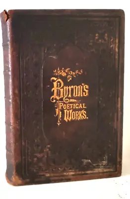 £99.72 • Buy POETRY: POETICAL WORKS OF LORD BYRON, 1800s, Leather Illustrated, Book