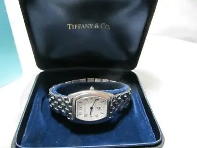 Vintage Tiffany & Co. Swiss Made Stainless-Steel Tank Style Ladies Watch • $875.60
