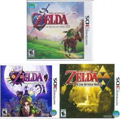 The Legend Of Zelda: Ocarina Of Time 3D/Majora's Mask 3D/A Link Between Worlds • $78.99