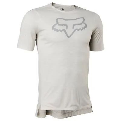 Fox Flexair Ascent Short Sleeve Men's MTB Jersey - Vintage White • $99.95