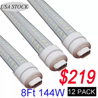 T8 8FT R17D HO Led Tube Light Bubs 8Foot Led Shop Light Dual-end Power 6500K • $219.99