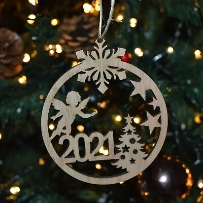 Personalised Christmas Tree Decorations Gift Family Name Bauble Dog Love 2023 • £3.49