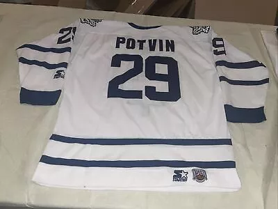 Felix Potvin Toronto Maple Leafs Jersey Starter  Vintage Sewn Clean Mens Large • $130