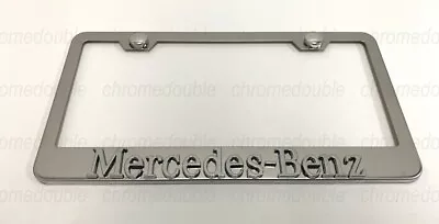 1pc 3D MERCEDESemblem - STAINLESS STEEL Chrome License Plate Frame W/Screw Caps • $14.95