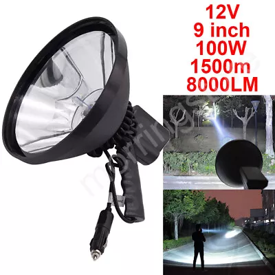 9Inch 100W Handheld HID Xenon Lamp Hunting Fishing Light Spotlight Camping Light • $106.99