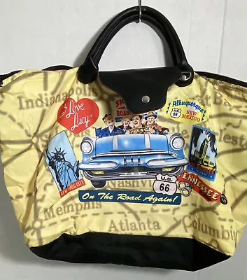 Large Travel Tote/Bag I Love Lucy Zipper Snap Fun To Carry Around Vintage • $36