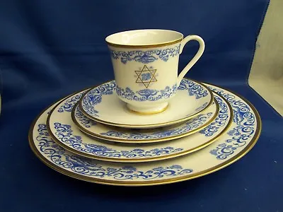 Fairmont  Perfect Porcelain   Holiday Festivals   Alef Judaica   5 Piece Setting • $60