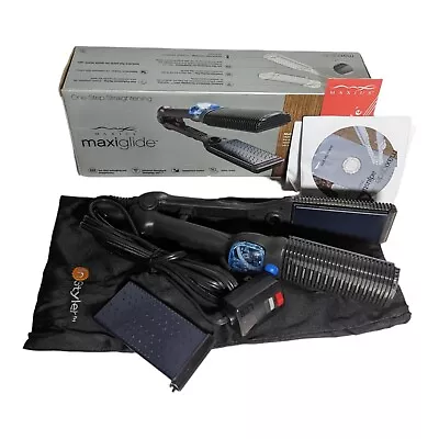 Maxius Flat Iron Hair Straightener Steam Burst 2  MaxiGlide MX-597 TESTED WORKS • $39.99