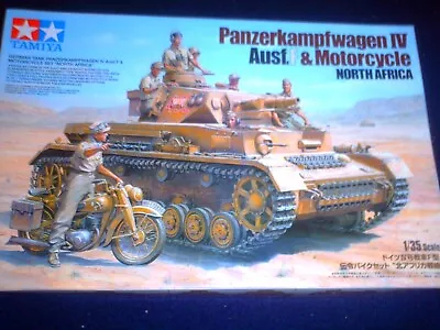 Tamiya 1/35 Scale Wwii German Medium Tank Pzkpfw. Iv Ausf.'f' North Africa • £24.99