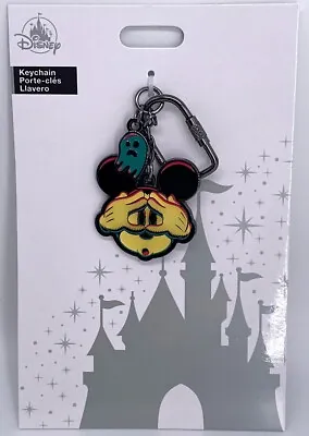 Disney Mickey Mouse Ghost Scared Halloween 2023 Glow In The Dark Keychain - NEW • $17.99