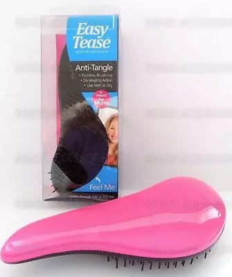 Genuine  PINK Easy Tease Anti Tangler Hair Brush For Painless Brushing • £6.97