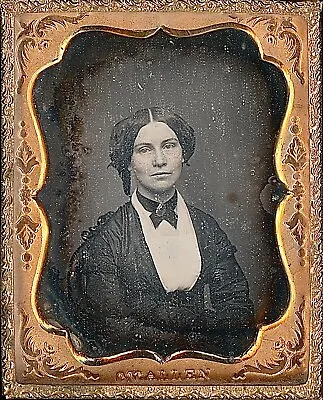 Pretty Young Lady With Freckles By C. Mallen 1/9 Plate Daguerreotype S598 • $93.75