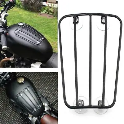 Universal Motorcycle Black Luggage Rack Front Fuel Tank Cargo Shelf Bracket Kit • $25.93