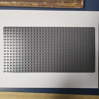 DARK GRAY LEGO BASEPLATE 16X32 Studs / Dots Base Board 10x5 Inch Plate • $4.99