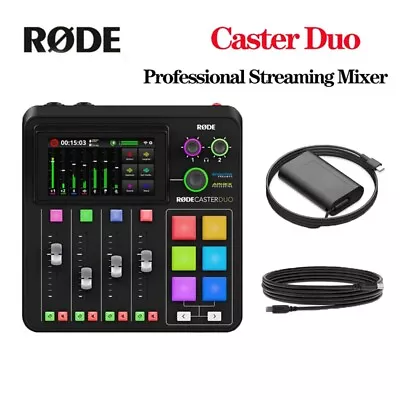 RODE Caster Duo Streaming Mixer For Live Recording Sound Card For Wireless GO II • £494.59