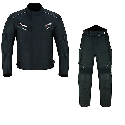 Mens Motorbike Motorcycle Suit Cordura Racing Waterproof Suits Jacket Trousers • £99.99