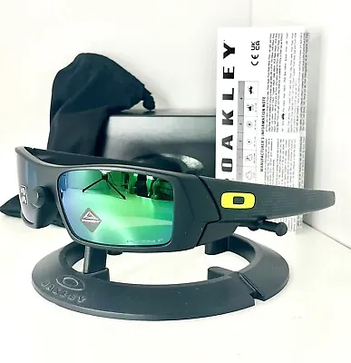 NEW Oakley Gascan Sunglasses Matte Black /Prizm Jade Polarized Iridium OO9014-B6 • £129