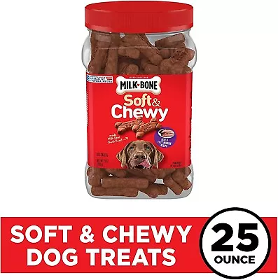 Milk-Bone Soft & Chewy Dog Treats Beef & Filet Mignon Recipe 25 Ounces • $19.99