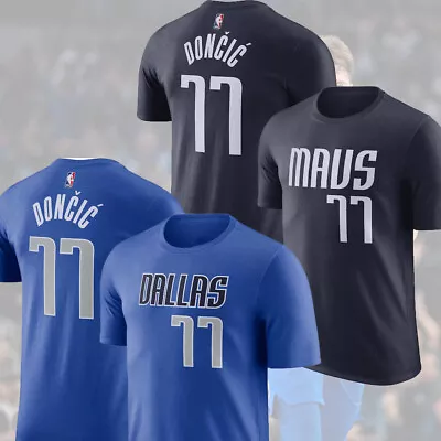 SALE 30%!! Luka Dončić Dallas Mavericks Basketball Player Name & Number T-Shirt • $28.99