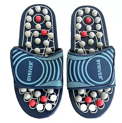 NEW BYRIVER Acupuncture Massage Slippers Sandals Slides Shoes Mat Size Medium • $19.99