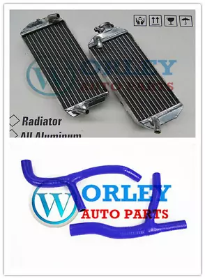 Aluminum Radiator DRZ400 DRZ400E Y K1 2000 2001 2002 For SUZUKI Blue Hose • $95
