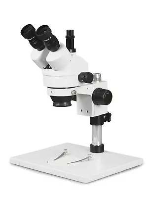 Vision 7X-45X Simul-Focal Trinocular Zoom Stereo Microscope With Pillar Stand  • $341.70