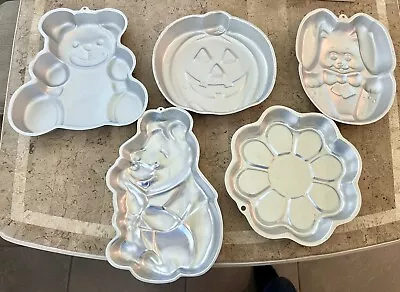 Wilton Cake Pan Lot - Flower Winnie The Pooh Bunny Pumpkin Bear • $19.99