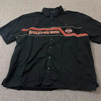 Harley Davidson Shirt Mens Size XL Extra Large Black Motorcycle Biker Mechanic • $25