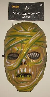 New Vintage Mummy Plastic Half Mask Classic Style Halloween Spirit Monster • $25.99