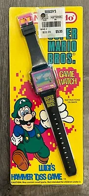1990 Super Mario Bros Luigi’s Hammer Toss Game Watch. 100% New And Works!! • $225