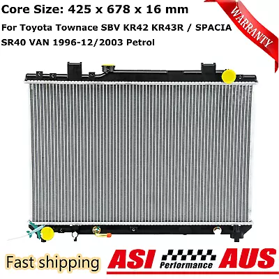 Radiator Fits TOYOTA Townace SBV KR42 KR43R / SPACIA SR40 VAN Auto Manual • $129