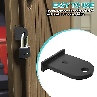 Plastic Lock Hasp Latch Fit For Rubbermaid Outdoor Resin Shed Door  Latch • $8.59