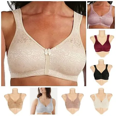 Breezies~Wild Rose Lace Seamless Wirefree Bra~A260367~No Padding • $8.99