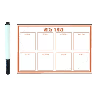 Magnetic Whiteboard Desktop Planner Daily Schedule Memo Notepad Week Grid • $9.69