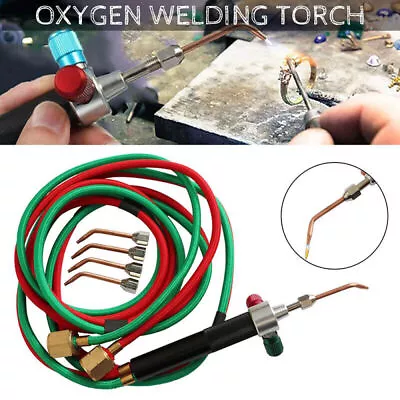 Jewelers Micro Mini Gas Little Torch Welding Soldering Tool Kit Hose With 5 Tip • $19.86