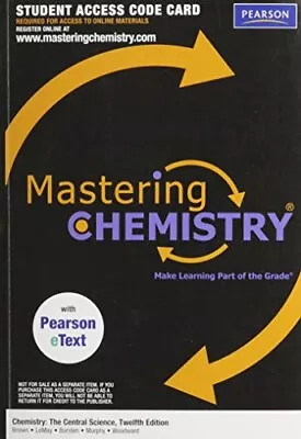 Mastering Chemistry With Pearson ET... Woodward Patri • $7.69