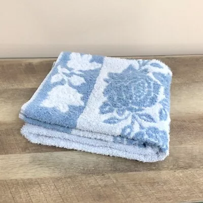 Vintage Cannon Monticello Blue Floral (1) Bath Towel 100% Cotton • $19.95