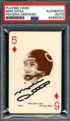 Mike Ditka PSA DNA Signed 1963 Stancraft Autograph • $98