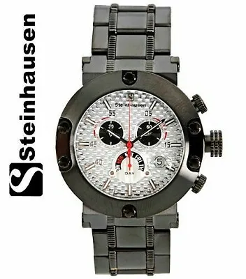 STEINHAUSEN Mens SW578LW Monte Carlo Swiss Chronograph Redux Watch-Retail $2000 • $495