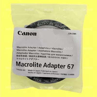 Canon Macrolite Adapter Ring 67 For MR-14EX MR-14EX II MT-24EX MT-26EX-RT • $43