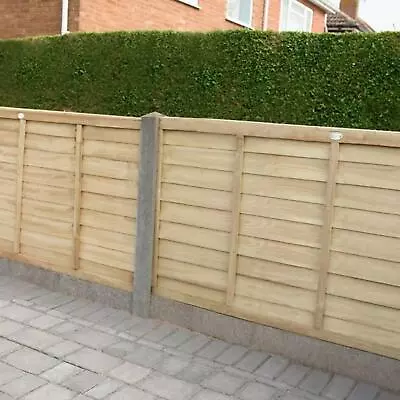 Garden Fence Panel 6 X 4ft Overlap Pressure Treated Superlap Forest Garden • £124.76