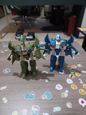 Macross Robotech Valkyrie Mechs Diecast Blue Amd Green For Parts • $75