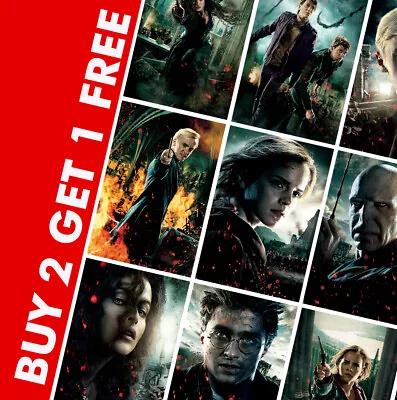 £10.99 • Buy HARRY POTTER POSTERS - A4 - A3 - A2 - HD Prints - Home / Wall Art Decor