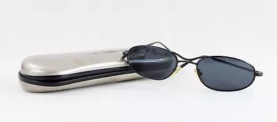 Gucci Vintage Black Metal Frame Black Lens Oval Sunglasses GG 1617/S • $79