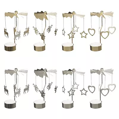 £4.75 • Buy Tealight Carousel Rotary Tea Light Holder Christmas Gift Charms Spinning Candle