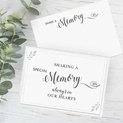 In Loving Memory Sympathy Funeral Guest Book. Celebration Of Life Keepsake Cards • £6.99