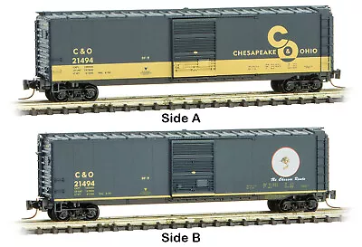 Micro-Trains MTL Z-Scale 50ft SD Box Car Cameo #6 Chesapeake & Ohio/C&O #21494 • $32.99