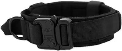 Tactical Dog Collar Military Metal Buckle Heavy Duty Nylon Handle • $9.99