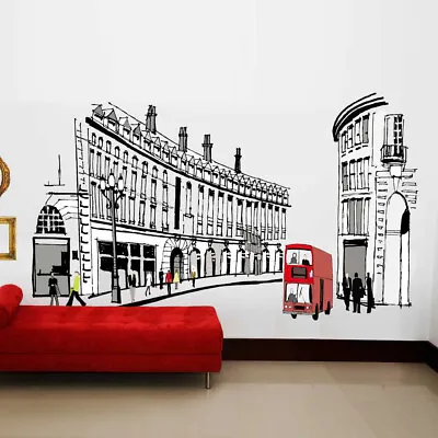 £10.95 • Buy Walplus Wall Sticker Decal London Regent Street Home Bedroom Living Decorations