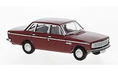 Brekina 1/87 1966-1973 Volvo Series 144 Sedan Met. Red 29424 • $17.99